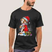 ピットブルおもしろいクリスマスI愛ママTattooクリスマスPa Tシャツ (正面)