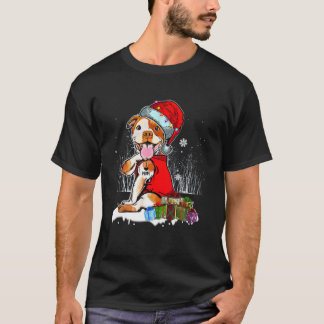 ピットブルおもしろいクリスマスI愛ママTattooクリスマスPa Tシャツ