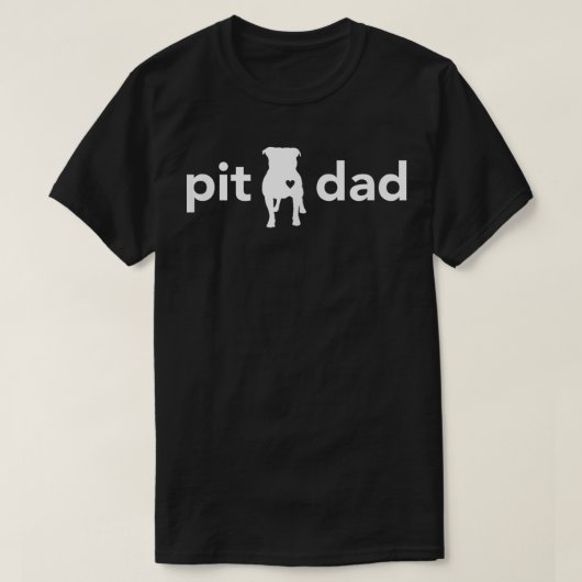 ピットブルおもしろいパパTシャツPit Bull Lovers及び Tシャツ (デザイン正面)