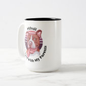 ピットブルおもしろい引用文ツートーンコーヒーマグ ツートーンマグカップ (正面左)