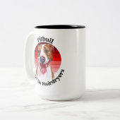 ピットブルおもしろい引用文ツートーンコーヒーマグ ツートーンマグカップ (正面左)