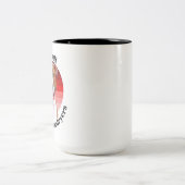 ピットブルおもしろい引用文ツートーンコーヒーマグ ツートーンマグカップ (中央)