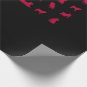 ピットブルとアメリカ国旗 ラッピングペーパー (角)