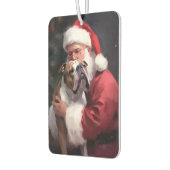 ピットブルとサンタクロースフェスティバルクリスマス カーエアーフレッシュナー (左)