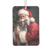 ピットブルとサンタクロースフェスティバルクリスマス カーエアーフレッシュナー (裏面)