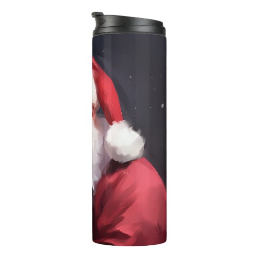 ピットブルとサンタクロースフェスティバルクリスマス タンブラー (回転右)