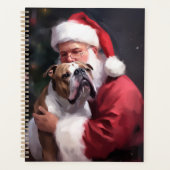 ピットブルとサンタクロースフェスティバルクリスマス プランナー手帳 (正面)