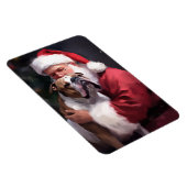 ピットブルとサンタクロースフェスティバルクリスマス マグネット (右側)