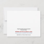 ピットブルとハート 招待状 (裏面)