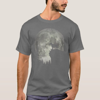 ピットブルとムーンハロウィーン Tシャツ