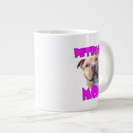 ピットブルのお母さん犬 ジャンボコーヒーマグカップ