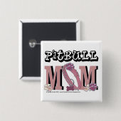 ピットブルのお母さん 缶バッジ (正面&裏面)