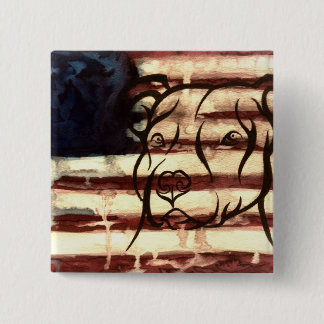 ピットブルのアメリカ人 缶バッジ