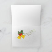 ピットブルのサンタの助手のクリスマスカード シーズンカード (内部)