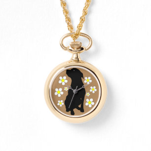 ピットブルのママレディース金ゴールドの覆いの腕時計 腕時計