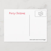 ピットブルの余分クッキーのクリスマスの郵便はがき シーズンポストカード (裏面)