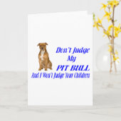 ピットブルの判断 カード (黄色い花)