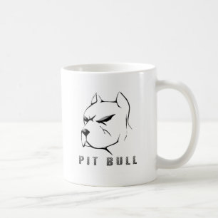 ピットブルの引くこと コーヒーマグカップ