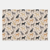 ピットブルの爪と骨のラッピング紙シート ラッピングペーパーシート (正面)