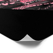 ピットブルの目の無地の色 ポスター (角)