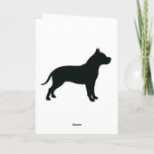 ピットブルの虹橋悔やみや弔慰カード カード (裏面)