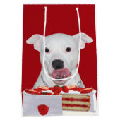 ピットブルの誕生日 ミディアムペーパーバッグ (裏面)