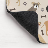 ピットブルの足とボーンのマウスパッド マウスパッド (コーナー)