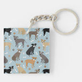 ピットブルの足と骨 キーホルダー (裏面)