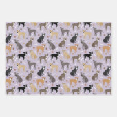 ピットブルの足と骨 ラッピングペーパーシート (正面2)