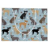 ピットブルの足と骨 ラージペーパーバッグ (裏面)