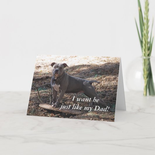 ピットブルは私のパパ父の日記同様 カード (正面)