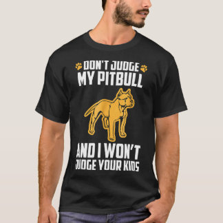 ピットブルを悪く言わないで 面白いギフト 動物 ペット 犬 Tシャツ