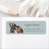 ピットブルを手に入れたタビーキャットキス ラベル (インサイチュ)