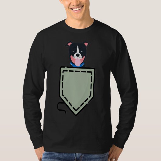 ピットブルインポケット Tシャツ (正面)