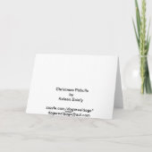 ピットブルクリスマスのルック・オン・グリーティングカード シーズンカード (裏面)