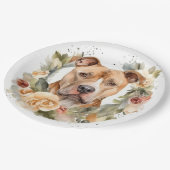 ピットブルクリスマスリースフェスティバルカップ ペーパープレート (アングル)