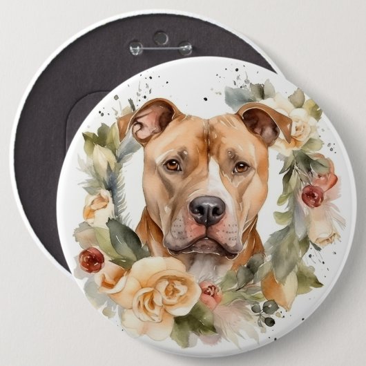 ピットブルクリスマスリースフェスティバルカップ 缶バッジ (正面&裏面)