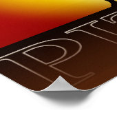 ピットブルサンセットポスター ポスター (角)