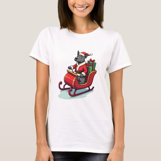 ピットブルサンタライド Tシャツ (正面)