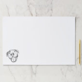 ピットブルスケッチシンプル愛犬家白黒 ペーパーパッド (インサイチュ)