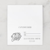 ピットブルスケッチシンプル愛犬家白黒appo 予約カード (外部開封)