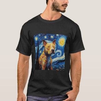 ピットブルスターリーナイト犬ママ犬パパ Tシャツ