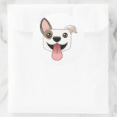 ピットブルステッカー ラウンドシール (バッグ)