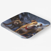 ピットブルスノウリースレイクリスマスデコール ペーパープレート (傾斜あり)