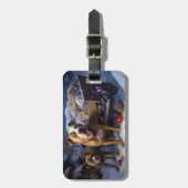 ピットブルスノウリースレイクリスマスデコール ラゲッジタグ (正面縦)