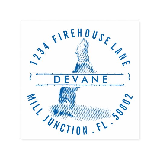 ピットブルテリアセルフインキング差出人住所スタンプ セルフインキングスタンプ (デザイン)