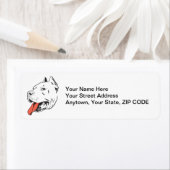 ピットブルテリアパーソナライズされた差出人住所ラベル ラベル (インサイチュ)