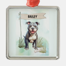 ピットブルテリア 水彩デザイン オリジナル 犬 グッズ