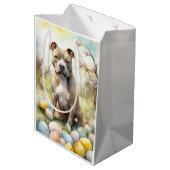 ピットブルドッグとイースターエッグホリデイ ミディアムペーパーバッグ (裏面アングル)