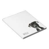 ピットブルドッグの水色 |名前の追加 ノートパッド (アングル)